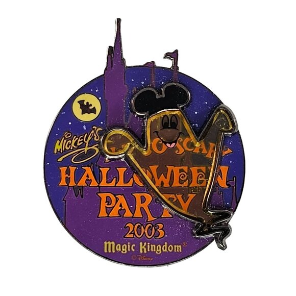 Disney Mickey's Not So Scary Halloween Party Pin 2003 Ghost LE 2000 - Picture 1 of 5